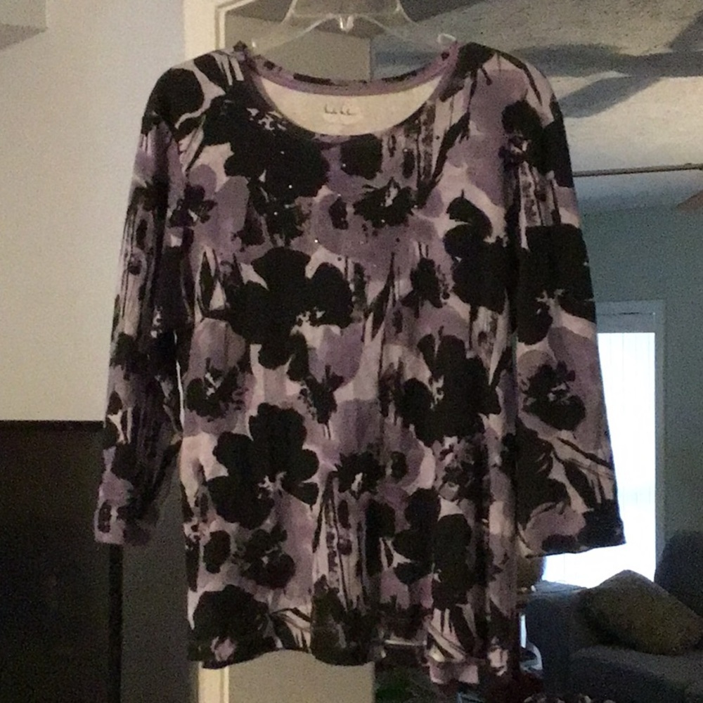 Nicole Miller Floral Top- Large